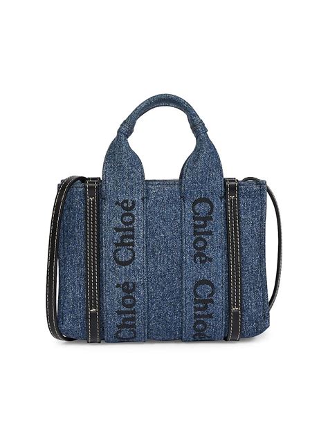 chloe tote small|chloe denim tote.